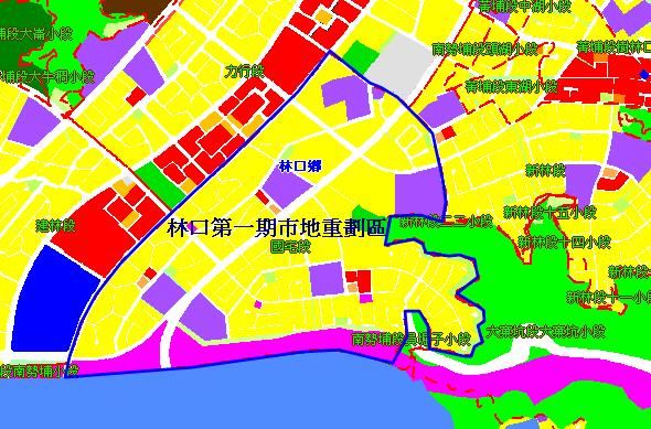 第一期重劃區範圍圖